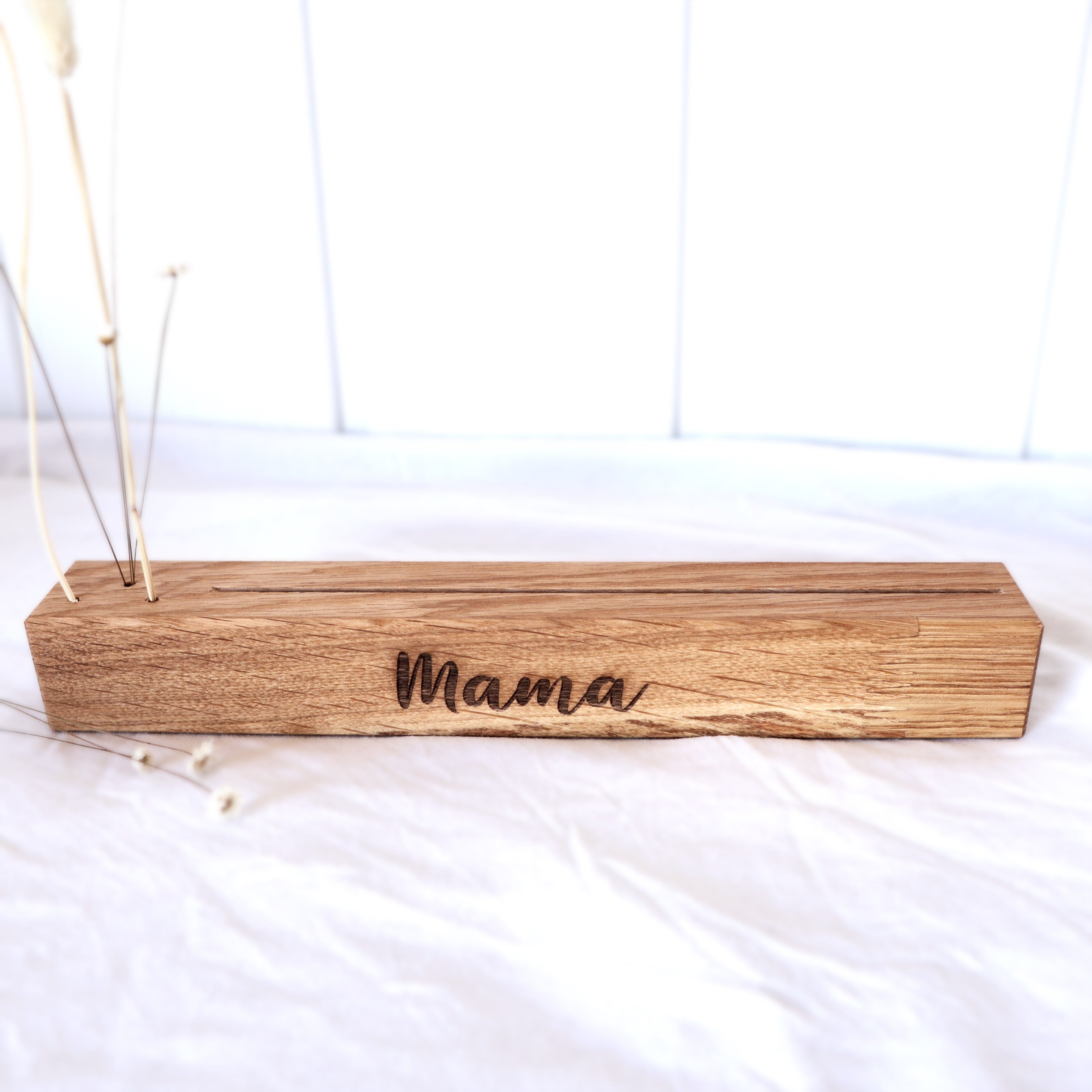 Karten- und Trockenblumenhalter “Mama“